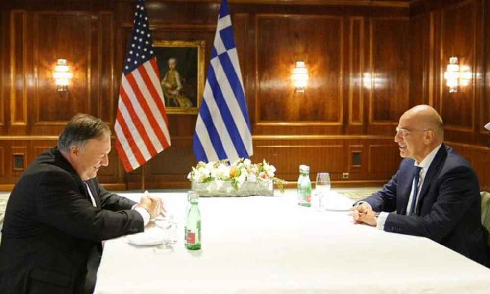 Συνάντηση Δένδια-Πομπέο: "Μεγαλύτερη παρουσία των ΗΠΑ σε Α. Μεσόγειο"